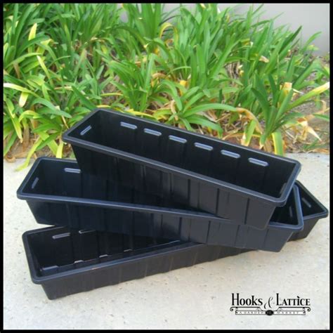 lining planter boxes with plastic